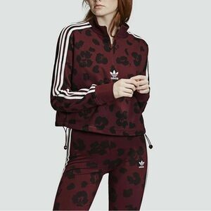 Adidas Originals Women's Bellista Allover Print Sweatshirt size Small